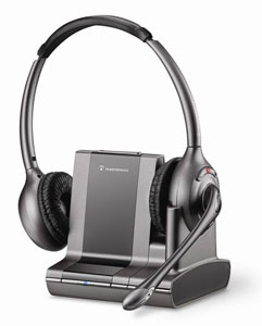 Savi Office (Over-the-head), беспроводная (DECT) система для телефона и компьютера (Plantronics) (PL-WO350)