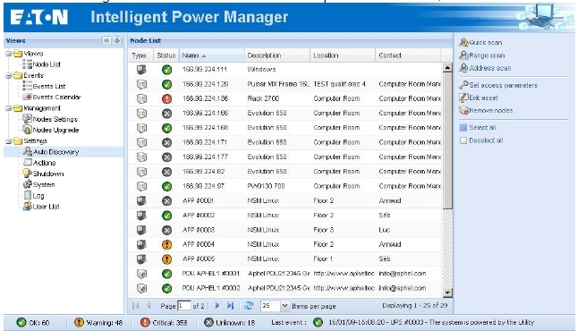 Управление ИБП Eaton Powerware Connect UPS